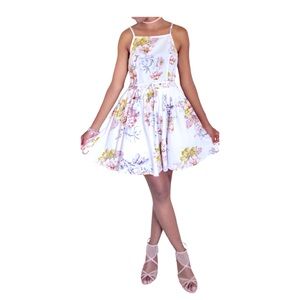 Charlotte Russe Mini Floral Dress – Size Large EUC